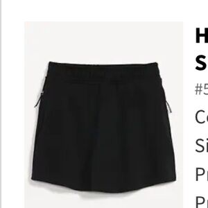 NWT old navy High-Waisted Dynamic Fleece Mini
Skort for Women 4x black